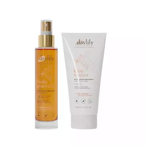 Coffret Dailily anti-vergetures : lait fondant + huile sensorielle